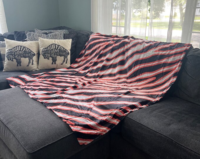 Buffalo Bandits Zubaz Blanket 60 X 60 Inches, Soft and Warm Etsy