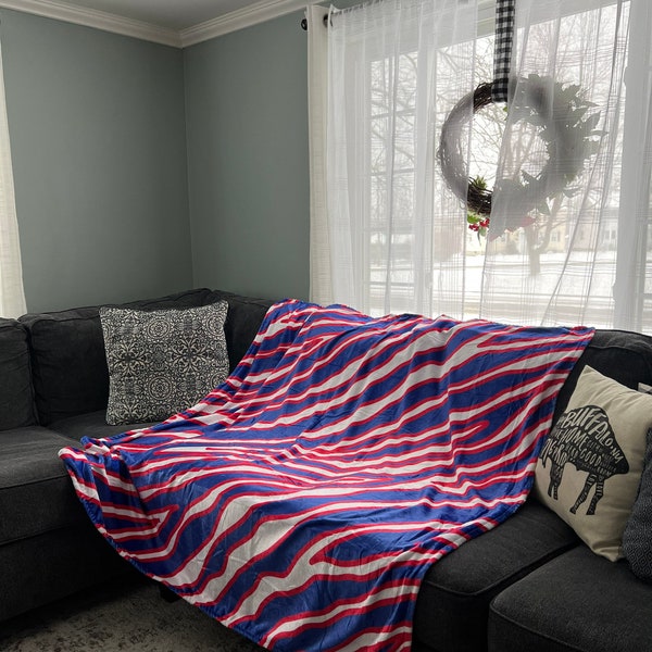 Buffalo Bills Zubaz Blanket 60 x 60 inches, soft and warm