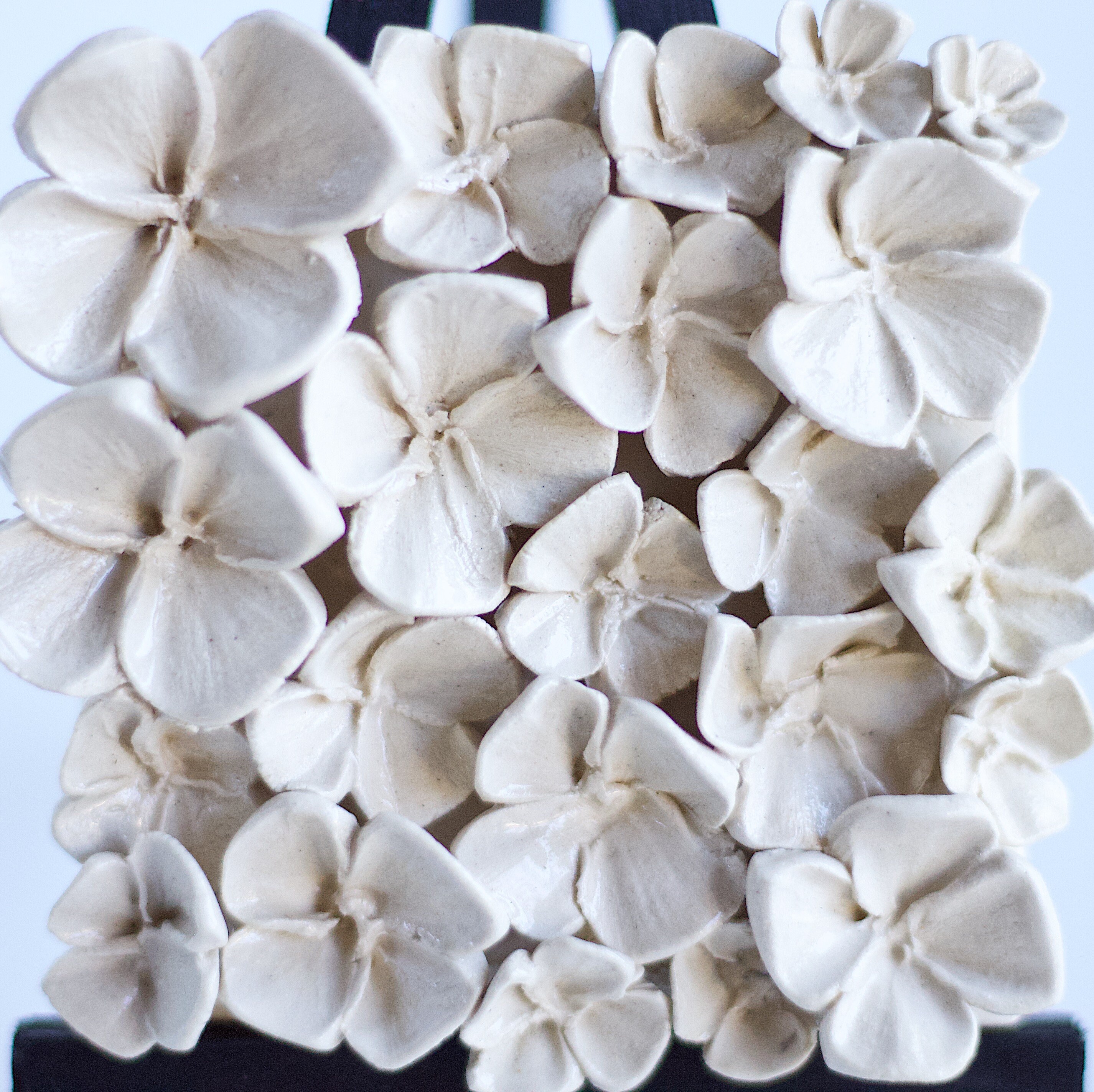 Flower Tile; Cream Ceramic Wall Floral Tile - Etsy