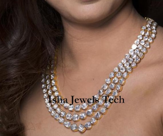 Uncut Diamond Necklace Set & Jhumkas | Krishna Jewellers