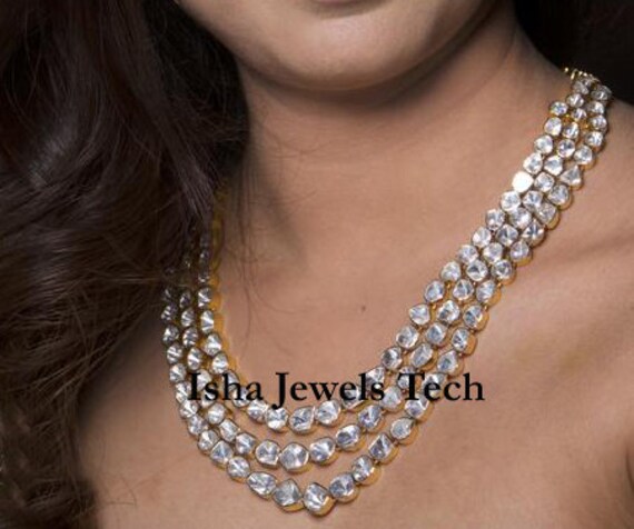 Uncut Diamond Necklace Set & Jhumkas | Krishna Jewellers