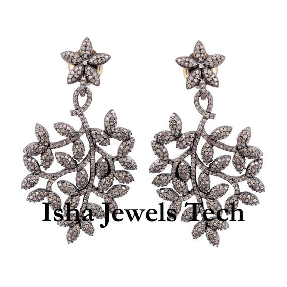 Diamond sale earrings vintage