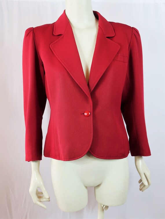 YSL Rive Gauche Red Blazer