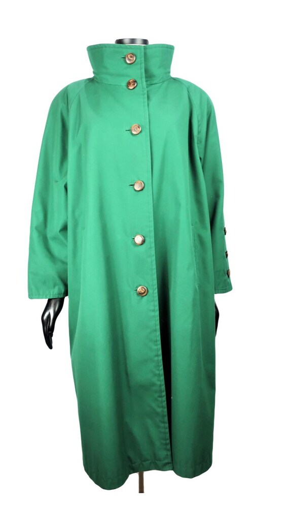 YSL Green Trench Coat