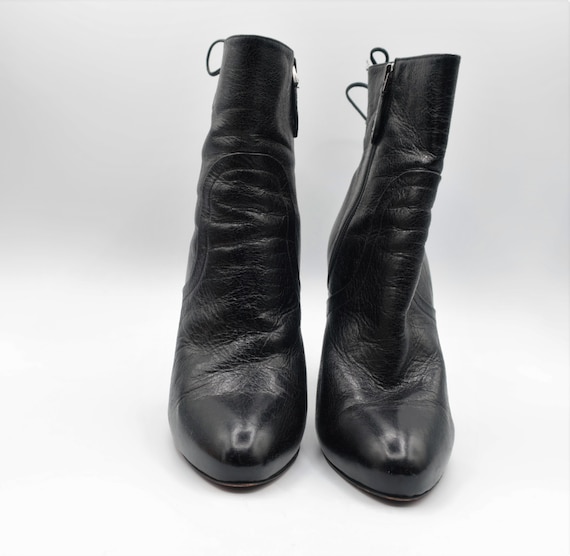 Azzedine Alaïa Black Leather Boots