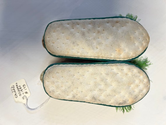 1880s silk embroidered Chinese slippers - rare an… - image 3