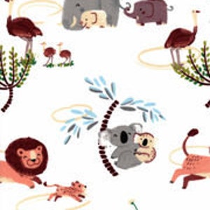 Löwen Tiger und Bären Flanell-Bettlaken, Kinderbettlaken Kinderbettwäsche