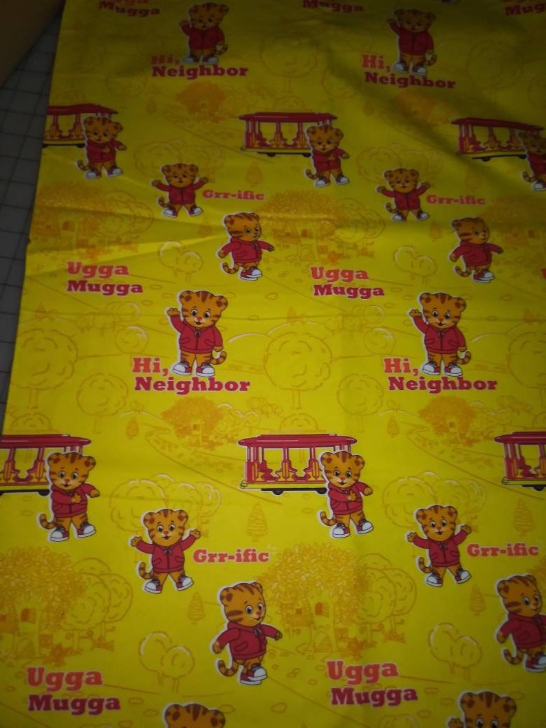 daniel tiger crib sheets