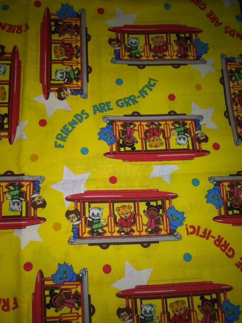 daniel tiger crib sheets