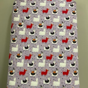 Sábana de franela para cuna de Halloween con diseño de llama
