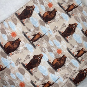 Momma bear and baby bear crib sheet ready to ship