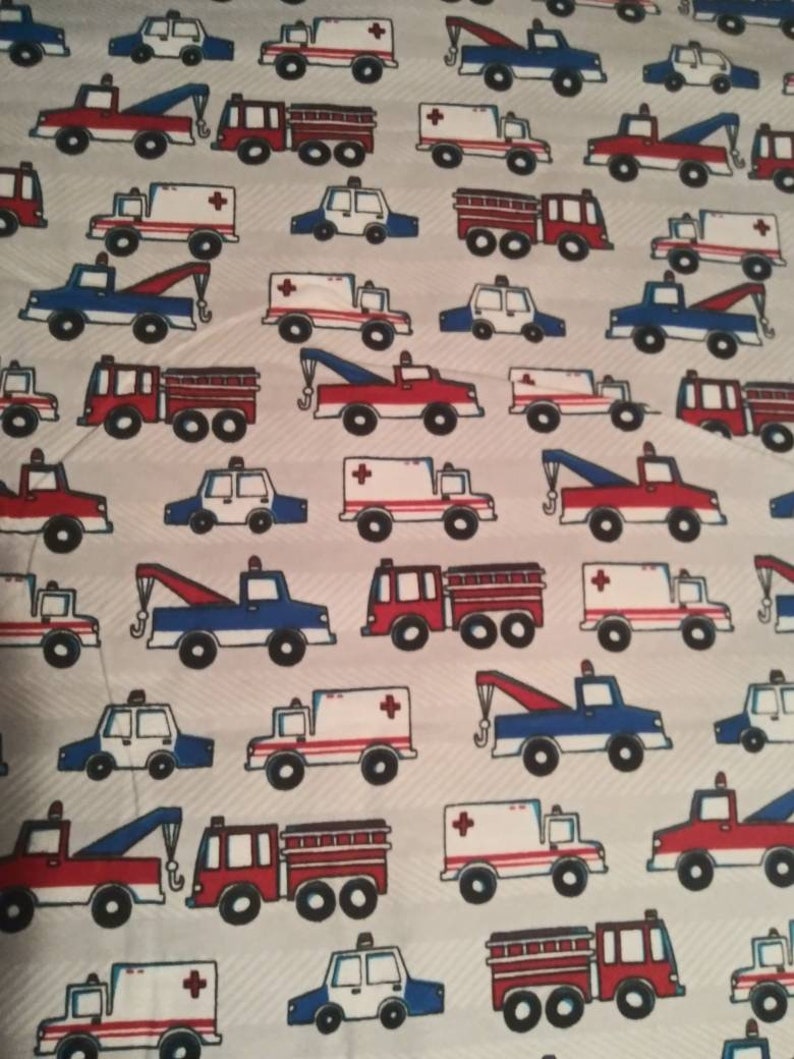 Emergency Cars Crib Sheet Ready To Ship Etsy
