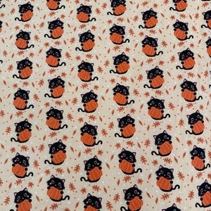 Cats in pumpkin crib sheet,Toddler pillowcase, Nursery Beddingready to ship next day