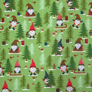 Winter gnomes Christmas crib sheet,Nursery Bedding,Toddler set