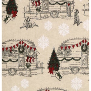 Campers christmas crib sheet holiday toddler fitted sheet Nursery Bedding