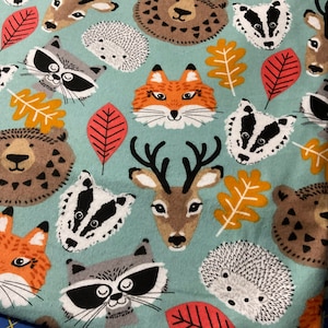 Forest animals crib sheet