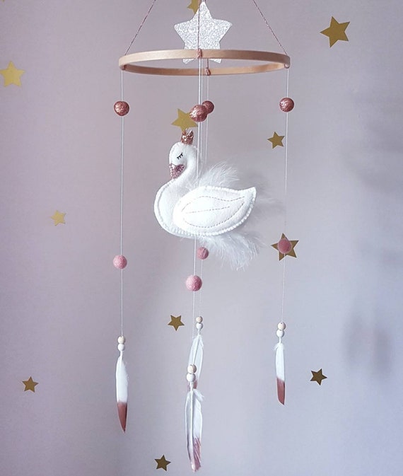 swan princess cot mobile