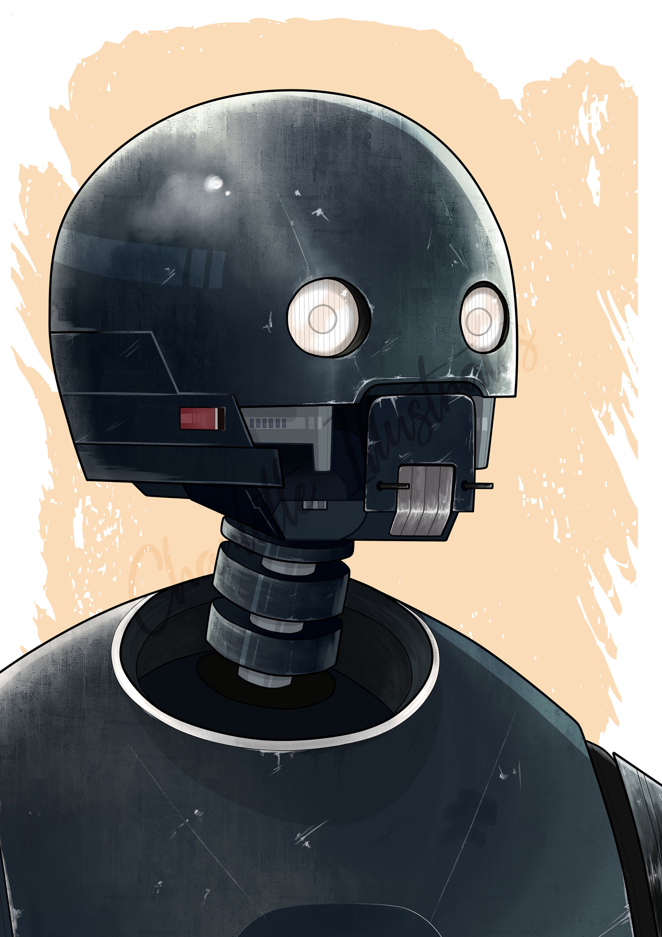 Star Wars K2SO Art Print Rogue One K2SO Wall Art Poster Etsy