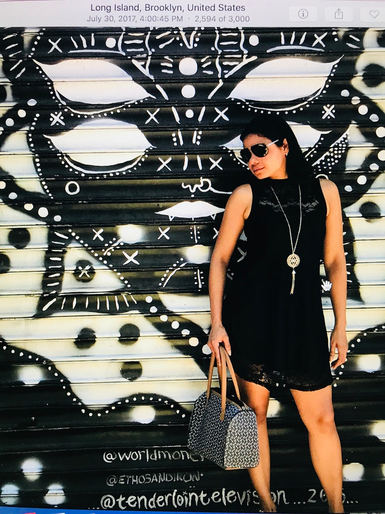 Round Neck Lace Panel Black Dress