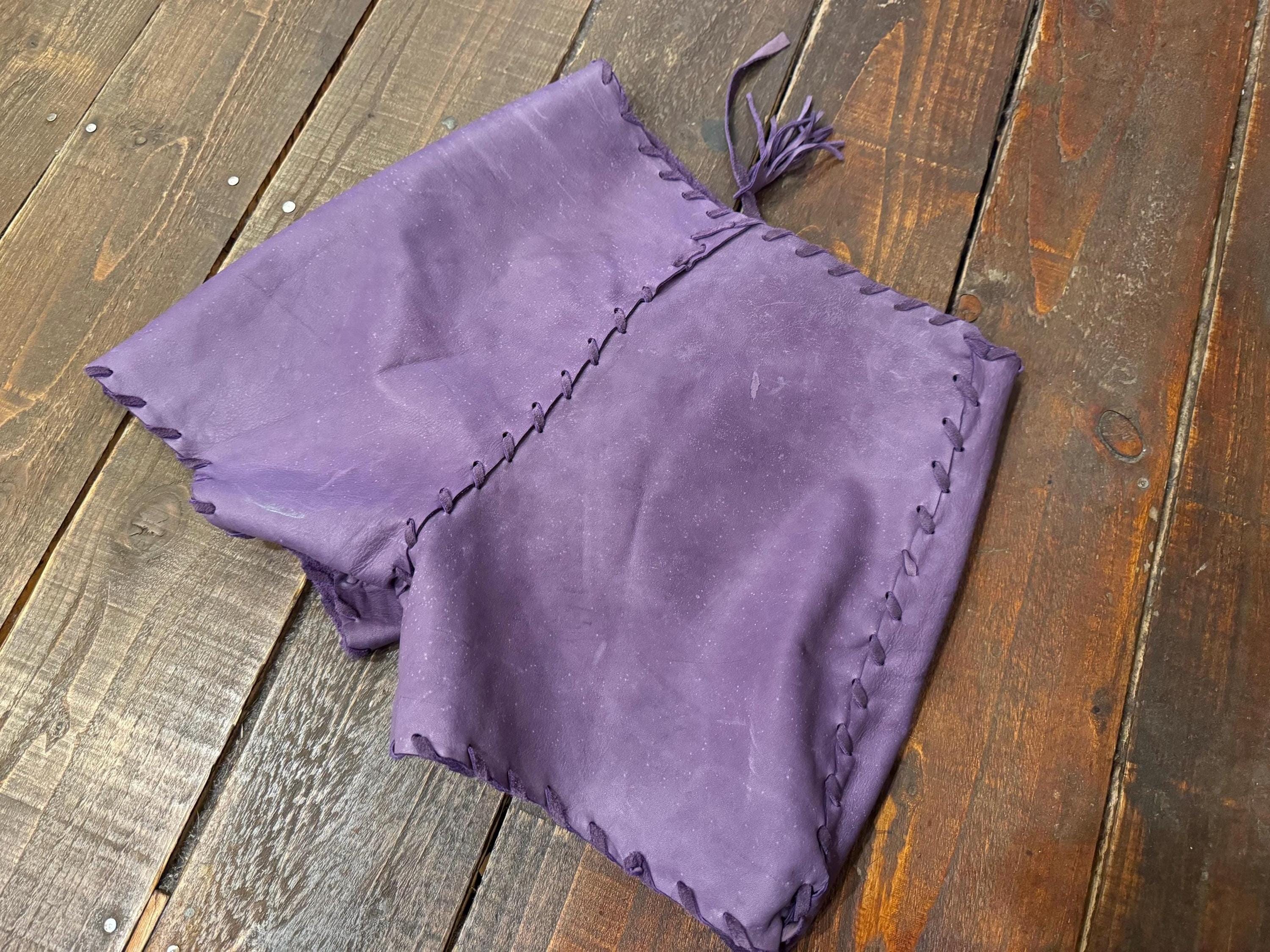 Purple Band Black Hipster Hotpants