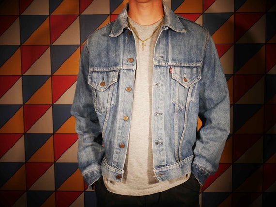 1960's Distressed Levi's Big E Vintage Denim Jacke