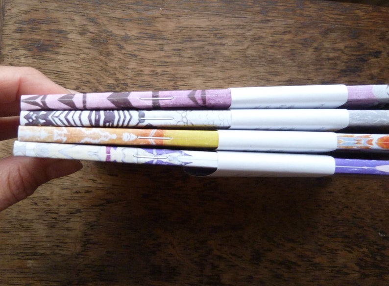 Set of Four A5 Recycled Notebooks A5 Notepads 80 Plain Etsy