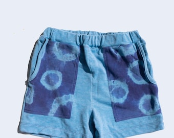 Tie-Dye Bubble Knit Kids Shorts