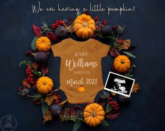 pumpkin birth announcement