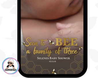 What Will It Bee Filter, Baby Shower GeoFilter - Bee Filter - Baby Shower Snapchat - Baby Shower Filter- What will baby bee, Boy, Girl