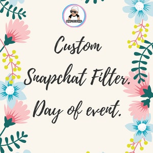 Custom Baby Shower Filter, Gender Reveal Filter, Baptism Filter, Birthday Filter, It&#39;s a Girl, It&#39;s a Boy, Snapchat Filter, GeoFilter,Geotag