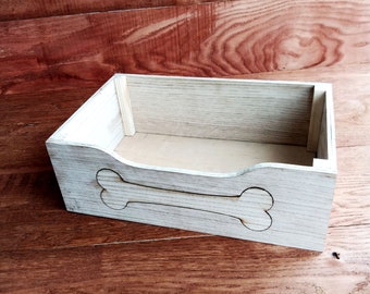 Pet toy storage Dog toy box Personalized dog toy storage Wood dog box Friendsgiving gift Dog furniture Custom dog gift New puppy gift