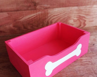 Dog toy box New puppy gift Pet toy storage Wooden Dog mom gift box Gift for pet lovers Toy bin Dog furniture Dog toy basket Pet toy box
