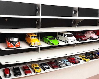Shelf storage 80-100 car Wall Toy car display Handmade Matchbox car storage Unique gifts for kids Playroom wall decor Nephew gift