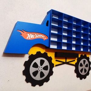 Monster truck storage Hot Wheels display Toy car storage Car storage wall Hot wheels garage Kids car garage Birthday presents