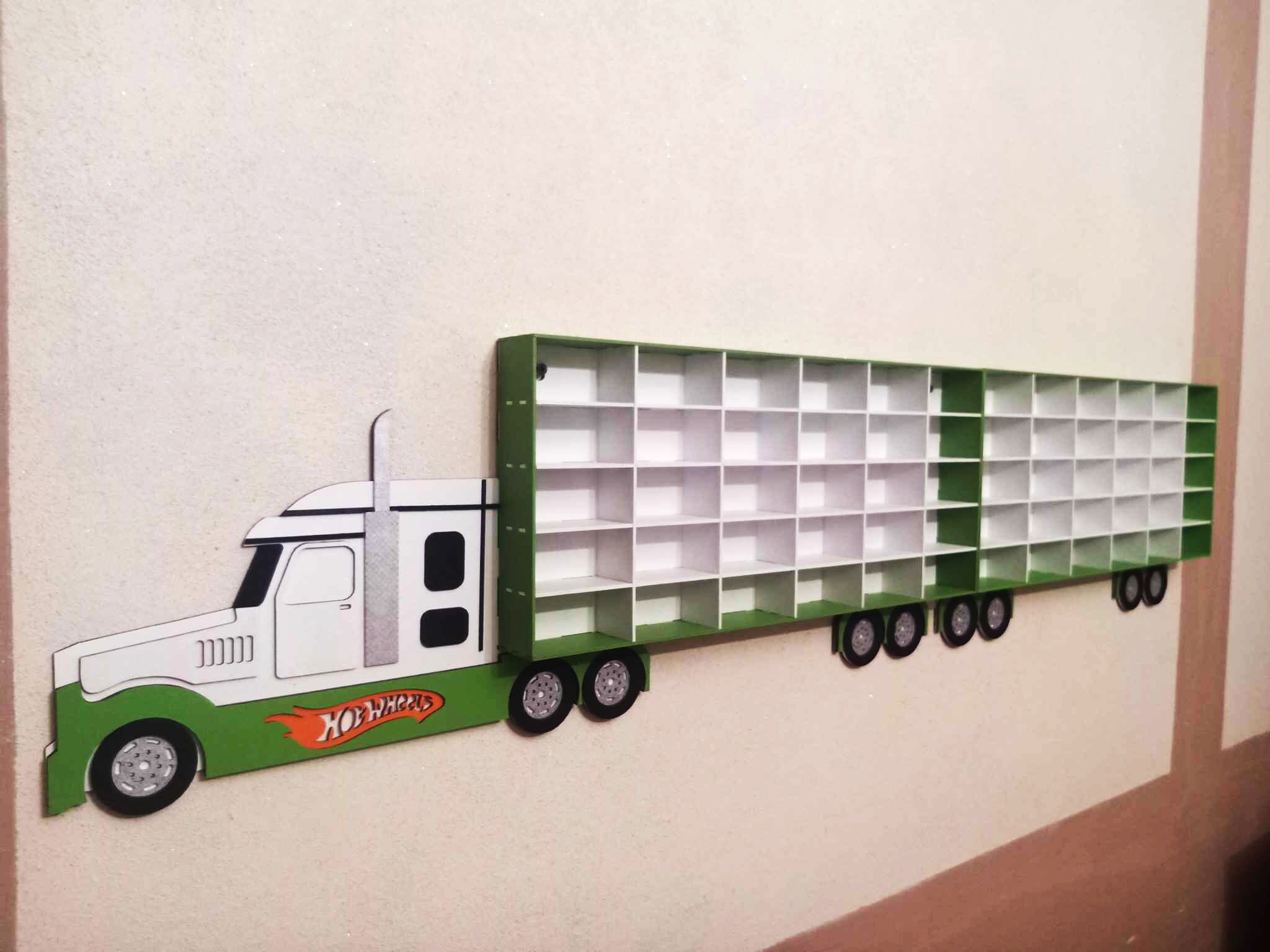 Étagère à jouets pour voiture Hot Wheels, section 60, Rangement pour salle de jeux, camion, étagère pour voiture jouet, cadeau pour neveu, jouets en b