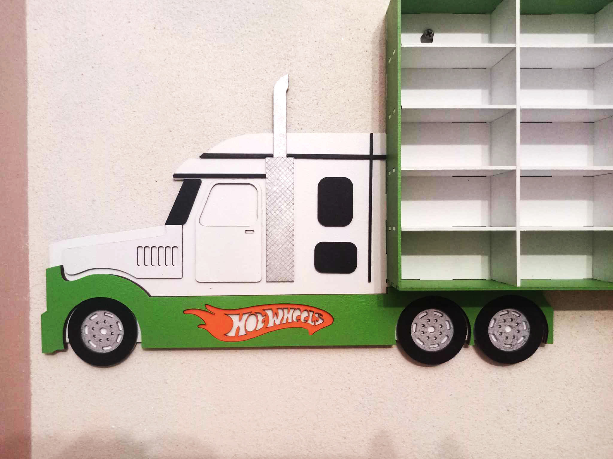 Cadeaux uniques pour enfants Rangement des jouets Étagère Hot Wheels pour voiture 30 sections Décoration de salle de jeux Présentoir pour voitures Hot