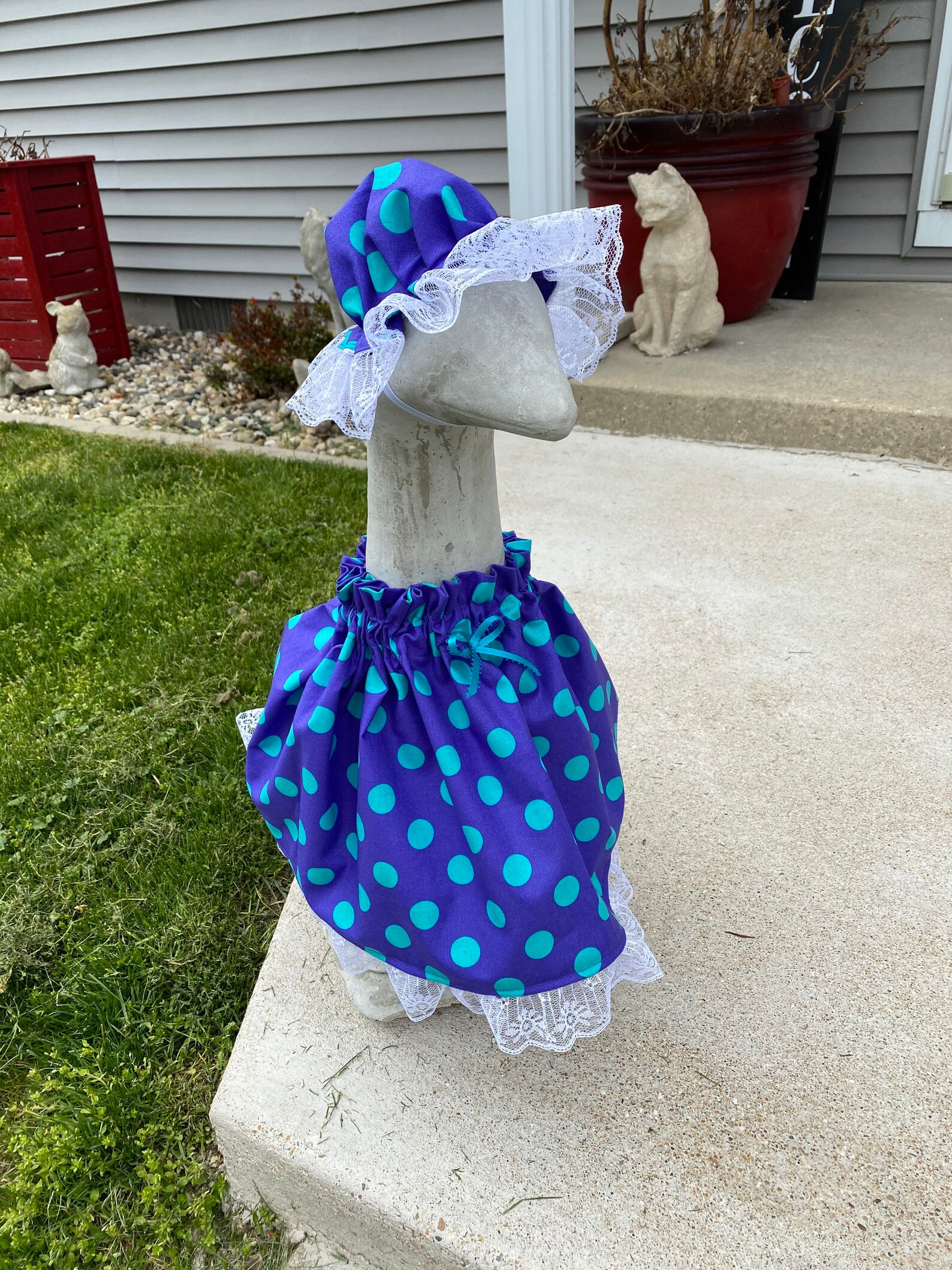 Large Goose dresses for Cement or Plastic Goose Etsy