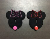 Mouse ears with bow G-Tube Pads G Tube covers Mic-Key AMT Mini One feeding tube pads Tubie Pads