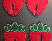 Strawberry G-Tube Pads G Tube covers Mic-Key AMT Mini One feeding tube pads Tubie Pads