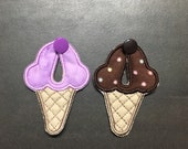Ice Cream Cone Cookie G-Tube Pads G Tube covers Mic-Key AMT Mini One feeding tube pads Tubie Pads