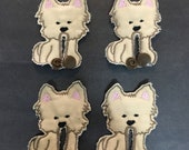 Yorkie Dog G-Tube Pads G Tube covers Mic-Key AMT Mini One feeding tube pads Tubie Pads