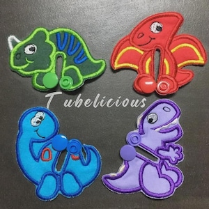 Dino G Tube Pads/G Tube covers/Mic-Key AMT Mini One feeding tube pads/Tubie Pads | Reusable Organic Bamboo, Fun Pattern, Gastrostomy