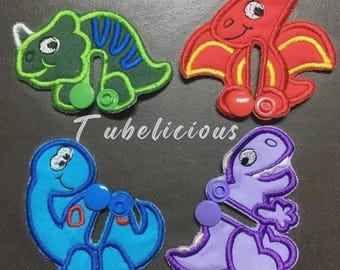 Dino G Tube Pads/G Tube Covers/Mic-Key AMT Mini One Sondenpads/Tubie Pads | Wiederverwendbarer Bio-Bambus, lustiges Muster, Gastrostomie