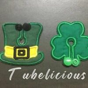St Patrick’s Day G Tube Pads/G Tube covers/Mic-Key AMT Mini One feeding tube pads/Tubie Pads | Reusable Organic Bamboo, Gastrostomy