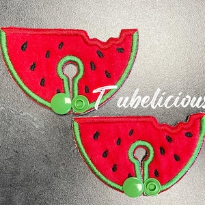 Watermelon G-Tube Pads/G Tube covers/Mic-Key AMT Mini One feeding tube pads/Tubie Pads