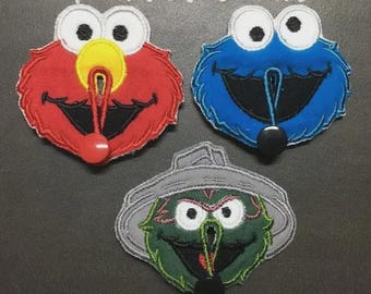 Sesame Street G-sondskydd/G-sondskydd/Mic-Key AMT Mini One sondskydd/Sondskydd | Återanvändbara ekologiska bambuskydd, roligt mönster, gastrostomi
