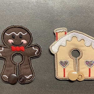Ginger Bread Man G-Tube Pads/G Tube Cover/Mic-Key AMT Mini One Sondenpads/Tubie Pads