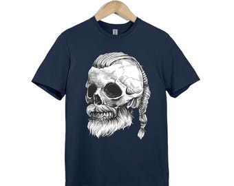 Camiseta con calavera vikinga – Guerrero nórdico, camiseta de arte gótico