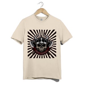 Viking Valhalla Skull T-Shirt: Norse Warrior Graphic Tee