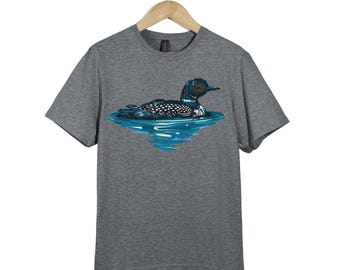 Loon Bird T-Shirt: Nature Lake Wildlife Graphic Tee